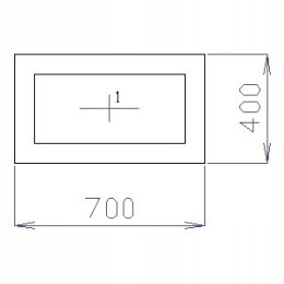 OKNO PCV 70 X 40 / 700 x 400 FIX 2 X ZŁOTY DĄB