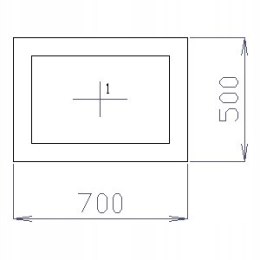 OKNO PCV 70 X 50 / 700 x 500 FIX 2 X ZŁOTY DĄB