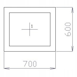 OKNO PCV 70 X 60 / 700 x 600 FIX 2 X ZŁOTY DĄB