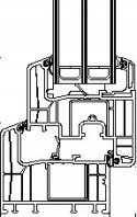 OKNO PCV 70 x 110 / 700 x 1100 RU/L BIAŁE Uw 0,9