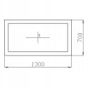 OKNO PCV 130 X 70 / 1300 x 700 mm FIX BIAŁE 24H