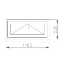 OKNO PCV 1165 x 535 UCHYLNE 2 x CIEMNY DĄB