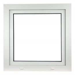 ALUCON OKNO PCV 700x700 / 700 x 700 mm Plastikowe 70x70 cm Białe Lewe