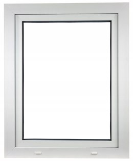 ALUCON OKNO PCV 700x800 / 700 x 800 mm Plastikowe 70x80 cm Białe Lewe