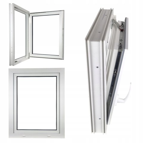 OKNO PCV 900 X 1000 RU/P BIAŁE TRZY SZYBY OKNO PCV 900 X 1000 RU/P BIAŁE TRZY SZYBY