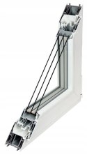 OKNO PCV 900 X 1200 RU/P BIAŁE TRZY SZYBY