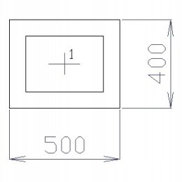 OKNO PCV 50 X 40 / 500 x 400 FIX 2 X ANTRACYT