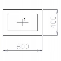 OKNO PCV 60 X 40 / 600 x 400 FIX 2 X ANTRACYT