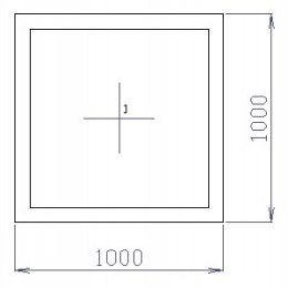 OKNO PCV 100 X 100 / 1000 x 1000 FIX 2 X ZŁOTY DĄB