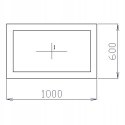 OKNO PCV 100 X 60 / 1000 x 600 mm FIX BIAŁE 24H