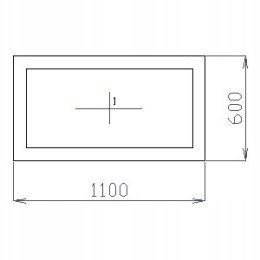 OKNO PCV 110 X 60 / 1100 x 600 mm FIX BIAŁE 24H