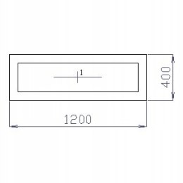 OKNO PCV 120 X 40 / 1200 x 400 mm FIX BIAŁE 24H