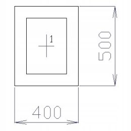 OKNO PCV 40 X 50 / 400 x 500 mm FIX 2 X ANTRACYT