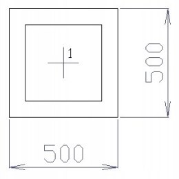 OKNO PCV 50 X 50 / 500 x 500 FIX 2 X ANTRACYT