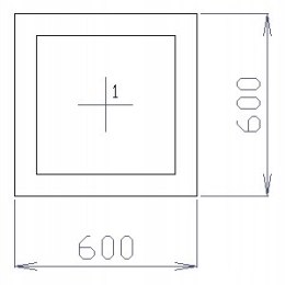 OKNO PCV 60 X 60 / 600 x 600 FIX 2 X ZŁOTY DĄB