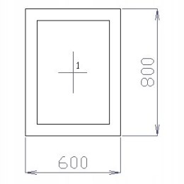 OKNO PCV 60 X 80 / 600 x 800 FIX 2 X ZŁOTY DĄB