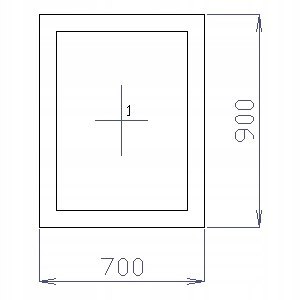 OKNO PCV 70 X 90 / 700 x 900 FIX 1 X CIEMNY DĄB OKNO PCV 70 X 90 / 700 x 900 FIX 1 X CIEMNY DĄB