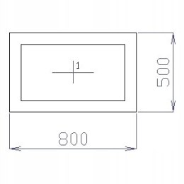 OKNO PCV 80 X 50 / 800 x 500 FIX 2 X ZŁOTY DĄB