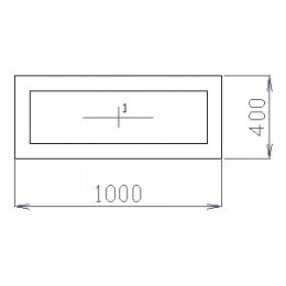 OKNO PCV 100 X 40 / 1000 x 400 mm FIX BIAŁE 24H