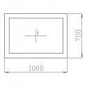 OKNO PCV 100 X 70 / 1000 x 700 mm FIX BIAŁE 24H