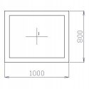 OKNO PCV 100 X 80 / 1000 x 800 mm FIX BIAŁE 24H