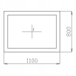 OKNO PCV 110 X 80 / 1100 x 800 mm FIX BIAŁE 24H