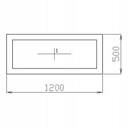 OKNO PCV 120 X 50 / 1200 x 500 mm FIX BIAŁE 24H