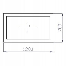 OKNO PCV 120 X 70 / 1200 x 700 mm FIX BIAŁE 24H