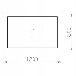 OKNO PCV 120 X 80 / 1200 x 800 mm FIX BIAŁE 24H