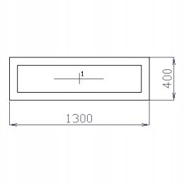 OKNO PCV 130 X 40 / 1300 x 400 mm FIX BIAŁE 24H