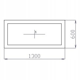 OKNO PCV 130 X 60 / 1300 x 600 mm FIX BIAŁE 24H