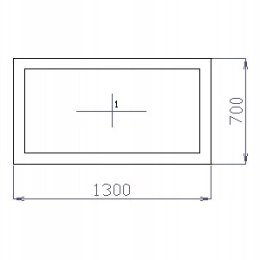 OKNO PCV 130 X 70 / 1300 x 700 mm FIX BIAŁE 24H