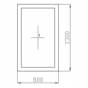OKNO PCV 80 X 130 / 800 x 1300 mm FIX BIAŁE 24H OKNO PCV 80 X 130 / 800 x 1300 mm FIX BIAŁE 24H