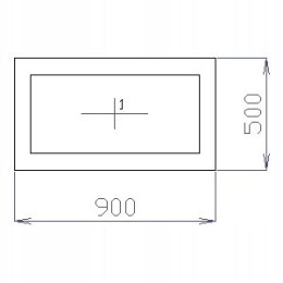 OKNO PCV 90 X 50 / 900 x 500 mm FIX BIAŁE 24H