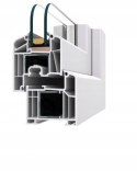 OKNO PCV 100 x 80 / 1000 x 800 RU 2 x ZŁOTY DĄB