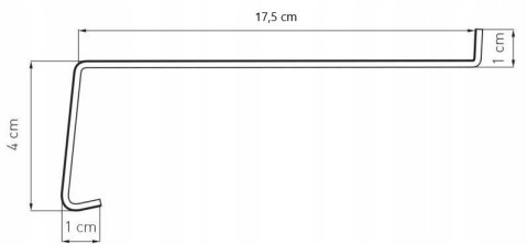 PARAPET ZEWNĘTRZNY BRĄZ 17,5 x 70 PARAPET ZEWNĘTRZNY BRĄZ 17,5 x 70