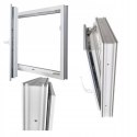 ALUCON OKNO PCV 400x700 / 400 x 700 mm Plastikowe 40x70 cm Zewnętrzny Ciemny Dąb Lewe