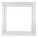 ALUCON OKNO PCV 120x120 / 1200x1200 mm Białe Prawe 2 Szyby 76mm