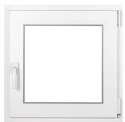 ALUCON OKNO PCV 100x100 / 1000x1000 mm Białe RU Prawe 2 Szyby 71mm