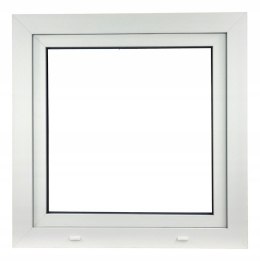 ALUCON OKNO PCV 100x100 / 1000x1000 mm Białe RU Prawe 2 Szyby 71mm