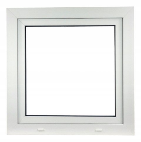 ALUCON OKNO PCV 100x100 / 1000x1000 mm Białe RU Prawe 2 Szyby 71mm