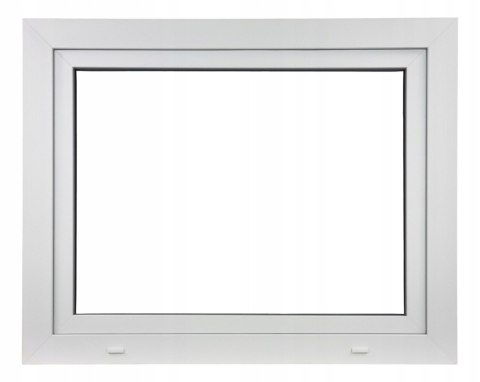 ALUCON OKNO PCV 100x50 / 1000x500 mm Białe RU Lewe 2 Szyby 71mm