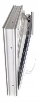 ALUCON OKNO PCV 50x50 / 500x500 mm Białe RU Prawe 2 Szyby 58mm