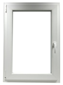 ALUCON OKNO PCV 60x70 / 600x700 mm Białe RU Lewe 2 Szyby 58mm