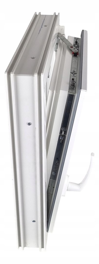 ALUCON OKNO PCV 60x70 / 600x700 mm Białe RU Lewe 2 Szyby 58mm
