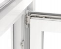 ALUCON OKNO PCV 60x70 / 600x700 mm Białe RU Lewe 2 Szyby 58mm