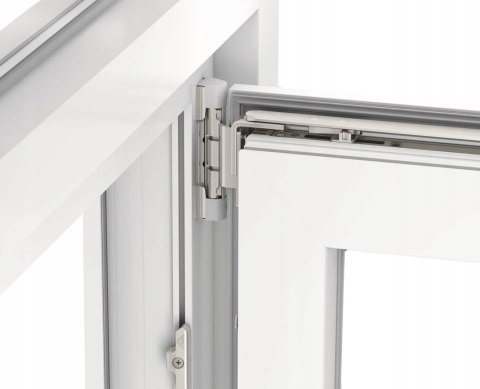 ALUCON OKNO PCV 60x70 / 600x700 mm Białe RU Lewe 2 Szyby 58mm
