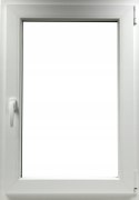 ALUCON OKNO PCV 60x80 / 600x800 mm Białe RU Prawe 2 Szyby 58mm