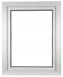 ALUCON OKNO PCV 60x80 / 600x800 mm Białe RU Prawe 2 Szyby 58mm