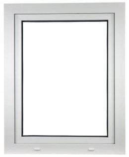 ALUCON OKNO PCV 100x50 / 1000x500 mm Białe RU Lewe 2 Szyby 70mm
